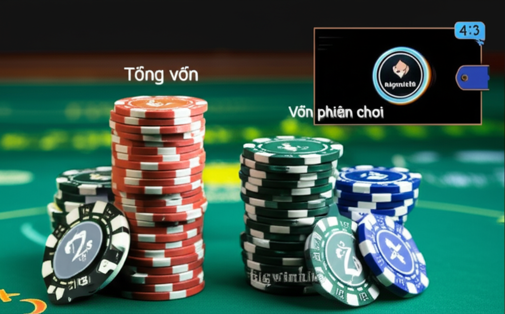Quản lý vốn thông minh với phân bổ vốn tổng và vốn phiên chơi trong Blackjack tại bigwinlife