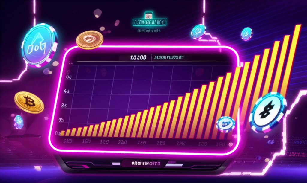 Giao diện trò chơi Crash game tốc độ cao với biểu đồ nhân tăng dần và biểu tượng tiền điện tử tại bigwinlife
