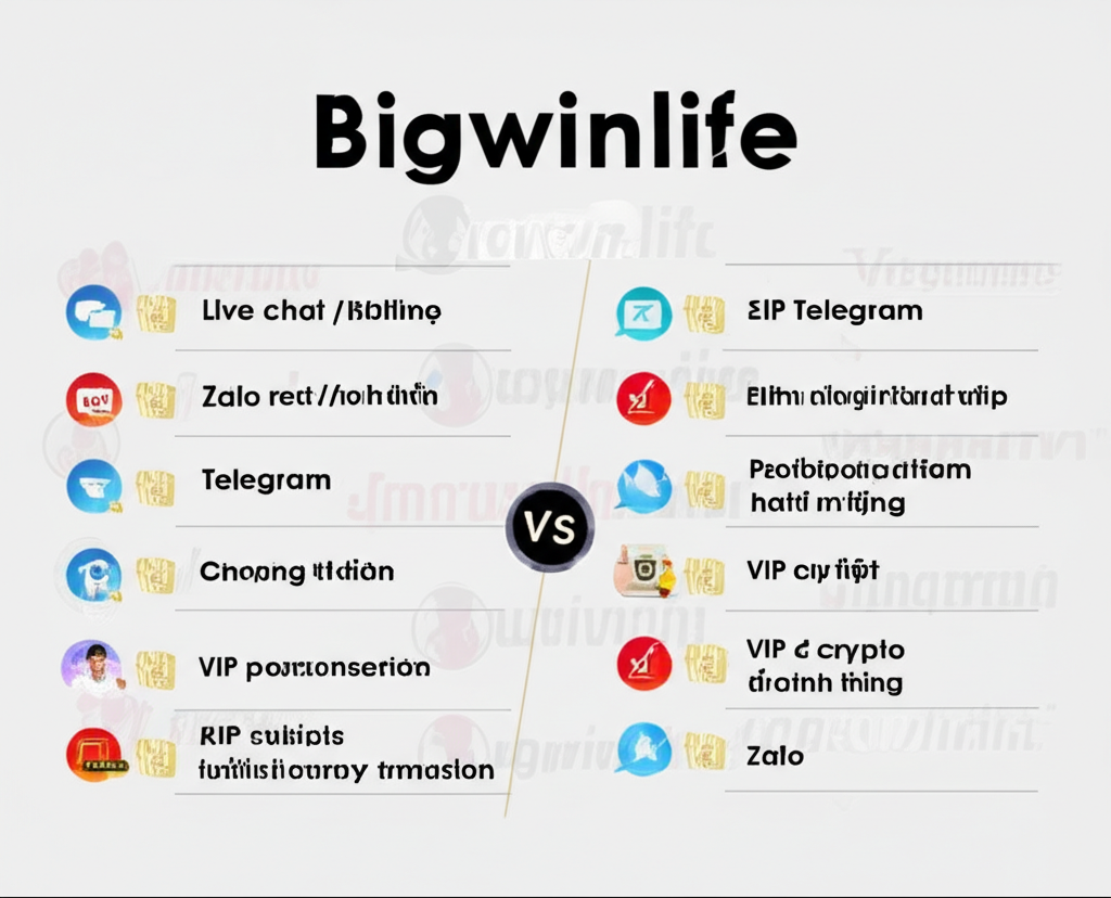 So sánh dịch vụ hỗ trợ khách hàng bigwinlife với các đối thủ trong ngành casino trực tuyến về đa kênh liên hệ và dịch vụ VIP