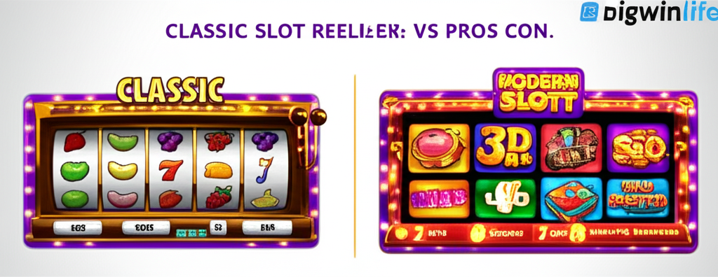 Bảng so sánh trực tiếp ưu nhược điểm của slot cổ điển và slot hiện đại tại bigwinlife