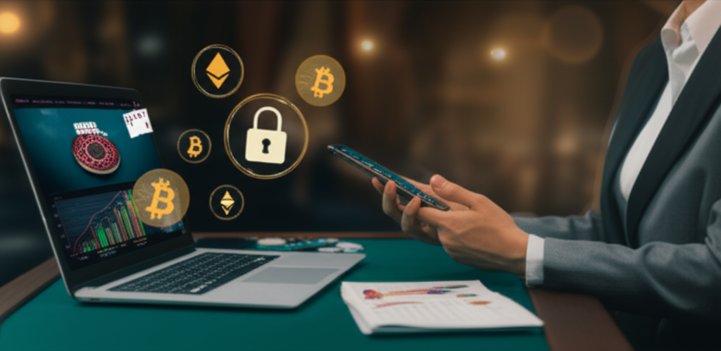 VIP player applying strategies and managing cryptocurrency transactions on bigwinlife casino platform