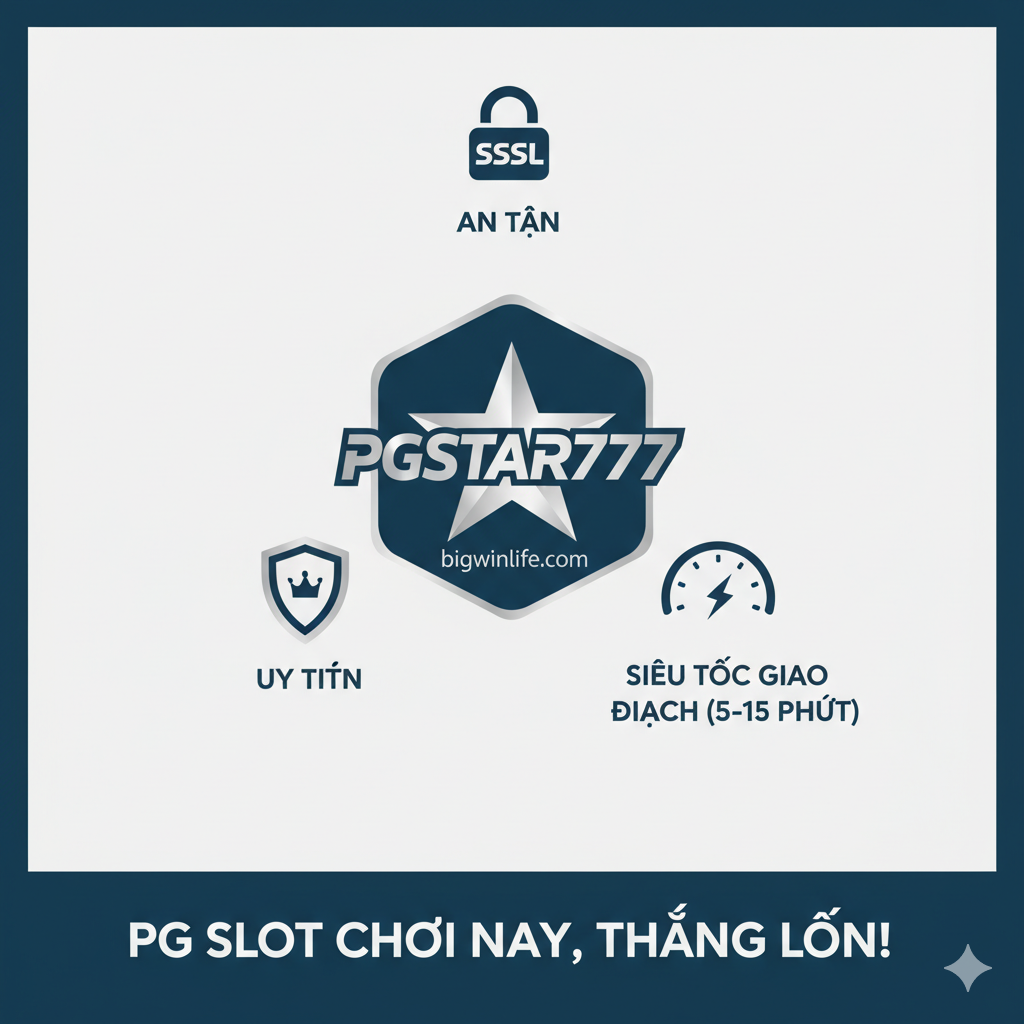 Hình ảnh tổng kết và xây dựng niềm tin với các yếu tố trực quan như Biểu tượng Khóa/Bảo mật (SSL), Biểu tượng Lá chắn (Uy tín), Biểu tượng Tốc độ (Flash icon - giao dịch siêu tốc 5-15 phút). Truyền tải thông điệp: 'AN TOÀN - UY TÍN - SIÊU TỐC'.