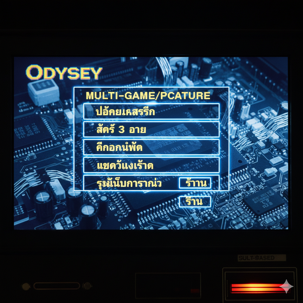 ภาพโปรโมทข้อได้เปรียบของการเล่นเกมธีม Odyssey/ผจญภัยบน bigwinlife.com: แสดงภาพหน้าจอมือถือหรือแท็บเล็ตที่กำลังเล่นเกมสล็อตธีมกรีก/ผจญภัยที่มีรางวัล 'JACKPOT' หรือ 'BIG WIN' ขึ้นอย่างเด่นชัด, มีโลโก้ 'bigwinlife.com' วางอย่างแนบเนียน, ล้อมรอบด้วยไอคอนของ 'Free Spins', 'Bonus' และ 'ตัวคูณรางวัล' ที่เรืองแสงสีทอง, มีมือของผู้เล่นกำลังกดปุ่มสปินอย่างตื่นเต้น, โทนสีสดใส เน้นความรวดเร็ว ความสะดวกสบายในการเล่นบนมือถือ และโอกาสได้รางวัลใหญ่.
