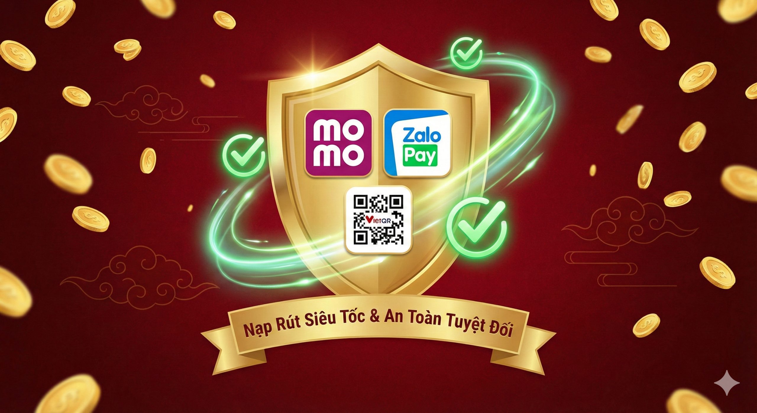 A celebratory concept image depicting the aftermath of a 'Big Win'. A large pile of golden casino chips and stacks of cash are arranged in the foreground. In the background, there is a soft-focus bokeh effect of casino lights and a slot machine silhouette. The image conveys wealth, success, and the thrill of real money gaming, serving as a strong visual call-to-action for users to register and play.