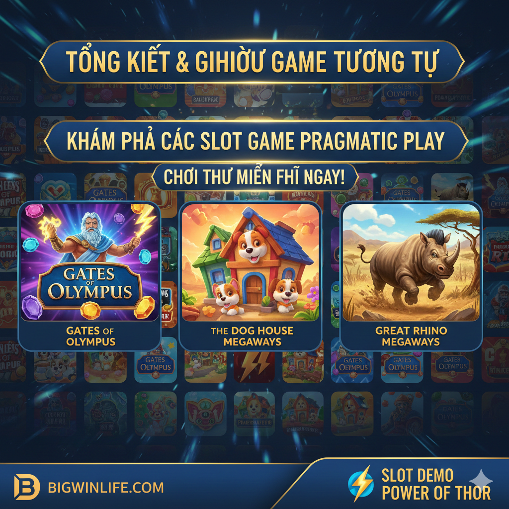 Ảnh tổng kết, cung cấp hai tùy chọn: 'Chơi Thử Demo Ngay' và 'Chơi Tiền Thật Tại bigwinlife.com', nhằm khuyến khích người dùng hành động.